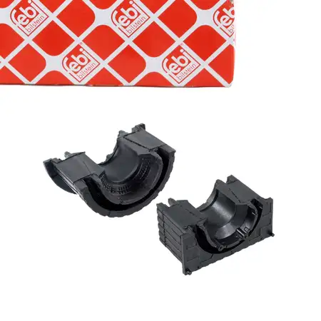 febi Stabilisatorlager Gummilager 21mm f&uuml;r PORSCHE Panamera (970) vorne unten + oben