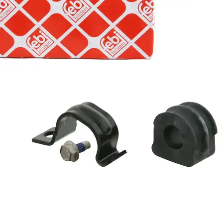 febi 27250 PROKIT Stabilisatorlager 17mm + Halterung f&uuml;r VW Golf 4 A3 8L Octavia 1 vorne