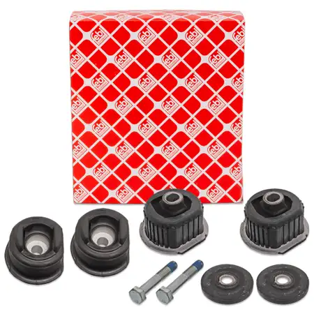 4x febi Achsk&ouml;rperlager f&uuml;r MERCEDES E-Klasse W124 S124 C/A124 Hinterachse vorne + hinten