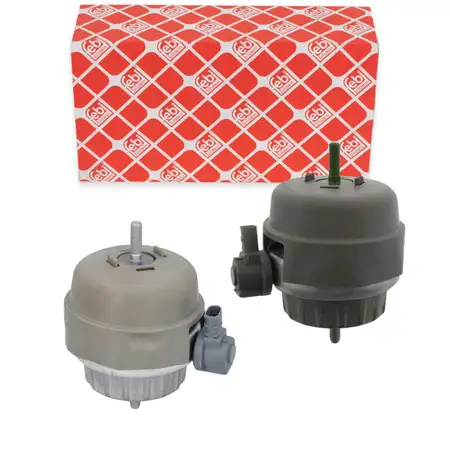 2x febi Motorlager Hydrolager f&uuml;r AUDI A6 4F C6 3.0 TDI 3.0 TDI quattro 163-240 PS