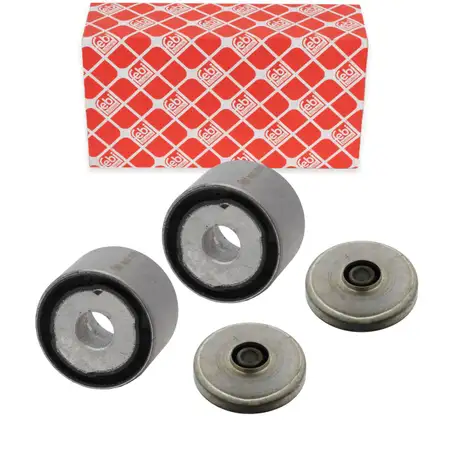 4x febi Lagerung Achsk&ouml;rper f&uuml;r MERCEDES E-Klasse W124 S124 C124 A124 Hinterachse