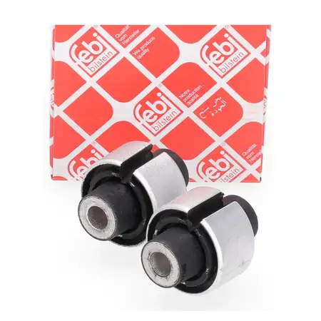 2x febi Querlenkerlager f&uuml;r VW Golf 7 T-Roc AUDI A1 Octavia 3 Leon 5F hinten unten innen