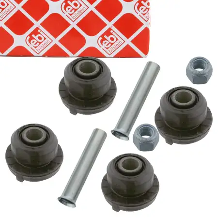 2x febi Querlenkerlager Montagesatz St&uuml;tzlager f&uuml;r MERCEDES W123 S123 Vorderachse unten