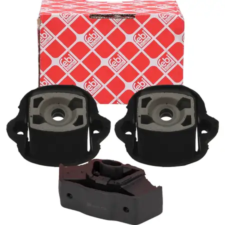 2x febi Motorlager + Getriebelager f&uuml;r MERCEDES W123 200 M115 mit Automatik ab Fgst.