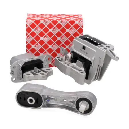 3x febi Motorlager f&uuml;r BMW 1er F40 2er F44 F45 F46 X1 F48 X2 F39 MINI F55 F56 F54 B48 B47