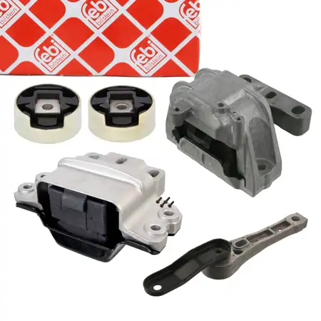 febi Motorlager Motorhalter Set f&uuml;r VW Passat B6 1.6 FSI 115 mit 6-Gang Automatikgetriebe