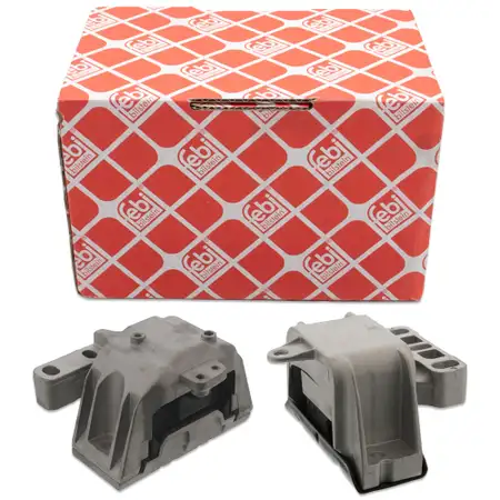 2x febi Motorlager f&uuml;r VW Golf 4 Bora Leon 1M Octavia 1 1.9 SDI/TDI mit Schaltgetriebe