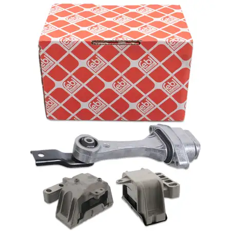 febi Motorlager Set f&uuml;r VW Golf 4 Bora SKODA Octavia 1 1.9 SDI/TDI mit Schaltgetriebe