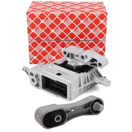 2x febi Motorlager f&uuml;r BMW F40 F44 F45 F46 X1 F48 X2 F39 MINI F55 F56 F60 F57 B48 B47