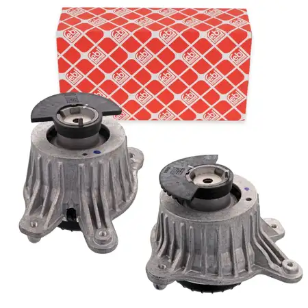 2x febi Motorlager Hydrolager f&uuml;r MERCEDES C-Klasse W205 S205 C205 A205 2.2 CDI OM651