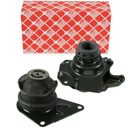 2x febi Motorlager f&uuml;r VW Polo 3 6N Lupo SEAT Arosa 1.0 1.3 1.4 1.6 mit Schaltgetriebe