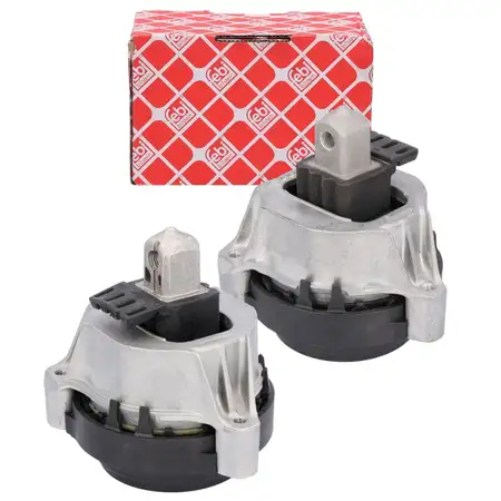 2x febi Motorlager f&uuml;r BMW 5er G30 G31 520i 530i 6er G32 630i 7er G11 G12 730i B48