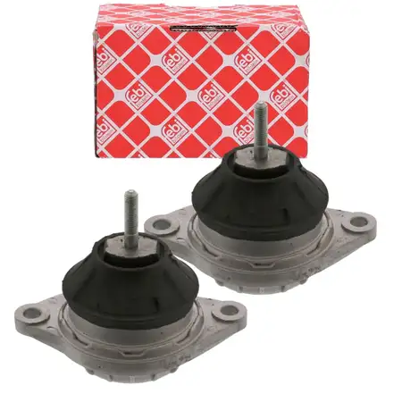 2x febi Motorlager Motorhalter f&uuml;r AUDI 90 B3 100 S4 A6 S6 C3 C4 2.3 / E vorne 443199379D