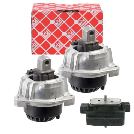 2x febi Motorlager + Getriebelager f&uuml;r BMW 5er F10 F11 F07 525-535d F01-04 730d 740d N57