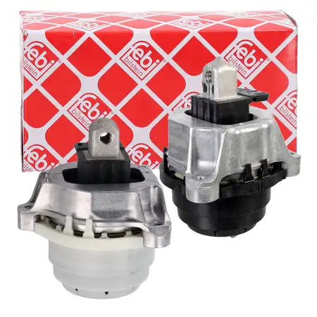 2x febi Motorlager Hydrolager f&uuml;r BMW 5er G30/31 6er G32 G11/12 G14-16 X3 G01 X4 G02 B57