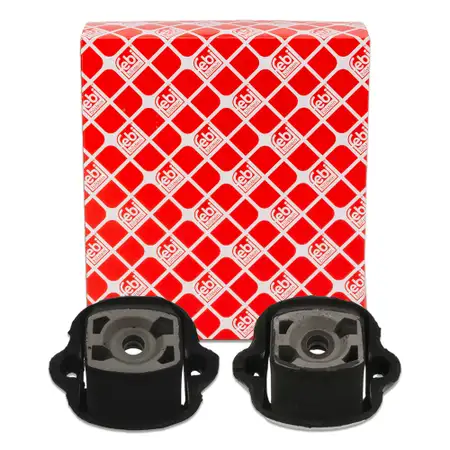 2x febi Motorlager Motorhalter f&uuml;r MERCEDES W123 S123 C123 230 M115 M123 links + rechts