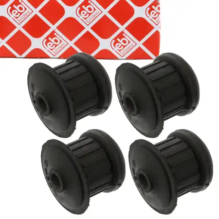 4x febi 07181 Achsk&ouml;rperlager Motortr&auml;gerlager f&uuml;r VW Passat AUDI 80 90 vorne