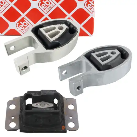 3x febi Motorlager Motorhalter f&uuml;r FORD Mondeo 4 MK4 2.0 TDCi 115/130 PS bis 03.2010
