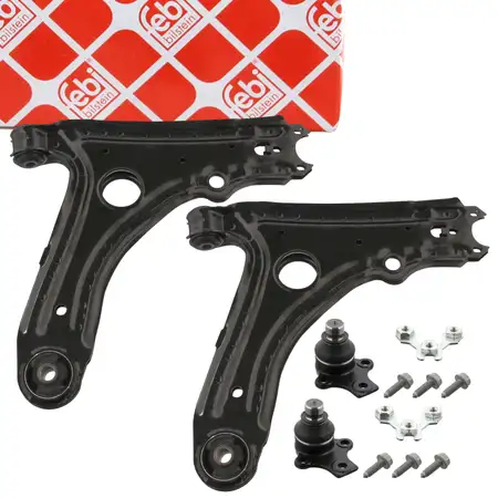 2x febi Querlenker + Traggelenk f&uuml;r VW Golf 2 Jetta 2 Caddy 2 SEAT Ibiza 2 vorne unten