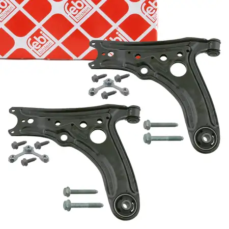 2x febi 33369 PROKIT Querlenker + Lager f&uuml;r VW Polo 6N2 Lupo SEAT vorne unten 6X0407151A