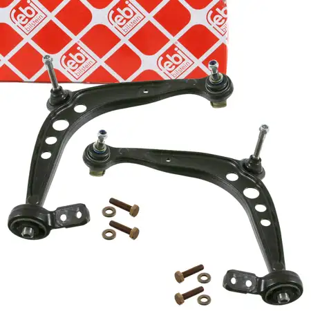 2x febi PROKIT Querlenker Lenker + Hydrolager f&uuml;r BMW 3er E36 Z3 vorne unten