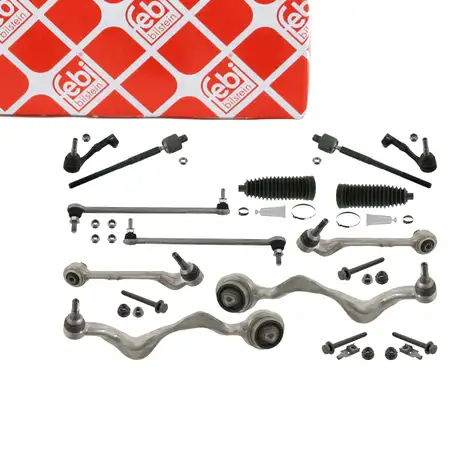 febi Querlenker Spurstange Koppelstange f&uuml;r BMW E81-88 E90-93 OHNE xDrive vorne 12-teilig