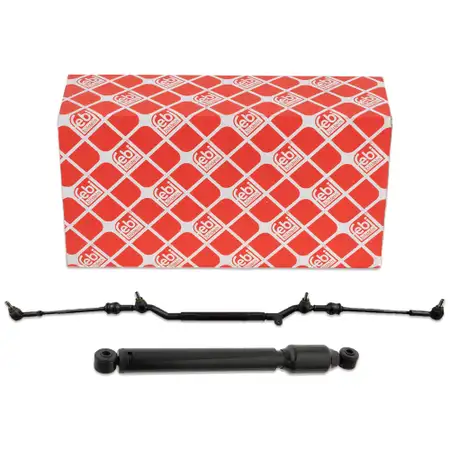 febi Steering Bar, Tie Rod, and Steering Damper for Mercedes SLK R170 200/230 (Front)