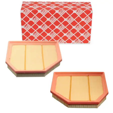 2 febi air filters for BMW 3 Series M3 (F80), 4 Series M4 (F82, F83), 5 Series M5 (M10), 6 Series M6 (F12, F13, F06), S55, S63