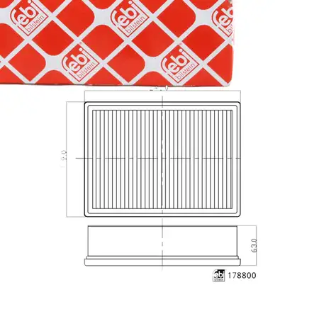 febi Luftfilter Motorluftfilter Luftfiltereinsatz f&uuml;r RENAULT MEGANE 4 1.8 RS