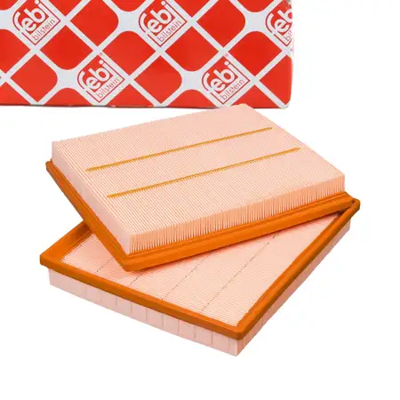 febi 100358 Satz Motorluftfilter Luftfiltereinsatz f&uuml;r MERCEDES W211 X164 OM629 2 St&uuml;ck