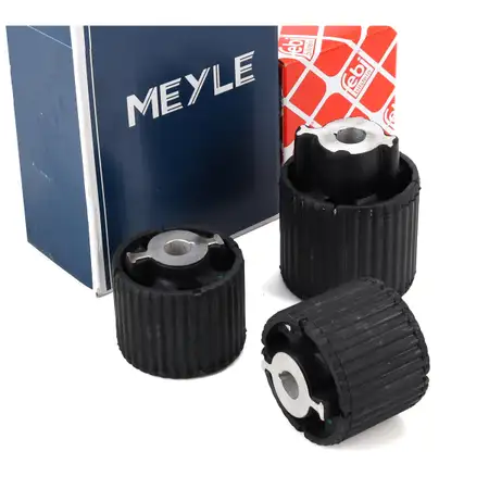 3x MEYLE/febi Achsk&ouml;rperlager f&uuml;r BMW 5er F10 F11 7er 750d Hinterachse vorne + hinten