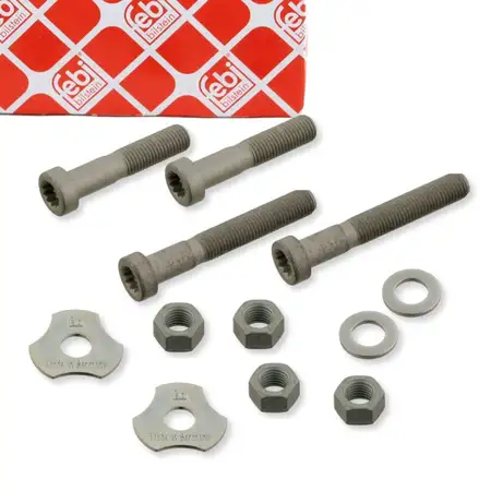 2x febi 17273 Mounting Kit (Screw Set) for Rear Control Arms for MERCEDES-BENZ 2103504506