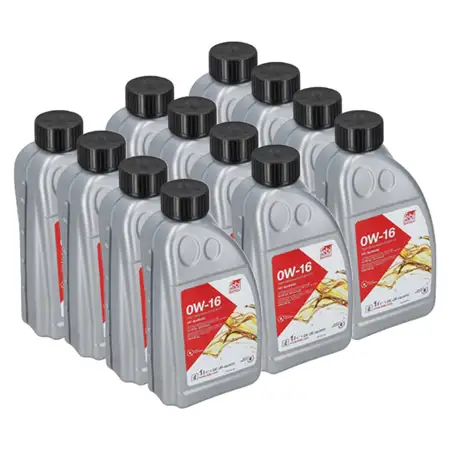 12L febi 184885 0W-16 Motor&ouml;l f&uuml;r API SN+ / SP/RC ILSAC GF-6B MITSUBISHI TOYOTA