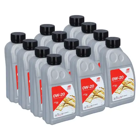 12L febi 177640 0W-20 Motor&ouml;l f&uuml;r BMW LL-17 FE+ MB 229.71/72 Opel OV0401547 VCCRBS0-2AE