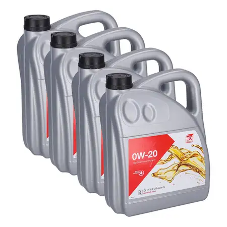 20L febi 177651 0W-20 Motor&ouml;l f&uuml;r ACEA C5 Porsche C20 Ford WSS-M2C956-A1 VW 508/509.00