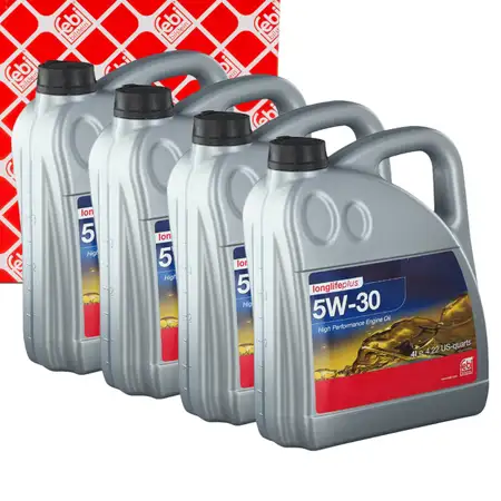 20L febi 32947 5W-30 Motor&ouml;l f&uuml;r BMW Longlife-04 MB 229.51 229.52 VW 504/507.00