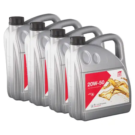 20L 32922 febi 20W-50 Motor&ouml;l f&uuml;r MAN MERCEDES VOLVO CAT CUMMINS DEUTZ MACK RENAULT