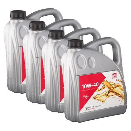 16L febi 32932 10W-40 Motor&ouml;l f&uuml;r MB 229.1/3 226.5 VW 502/505.00 Fiat 9.55535-G2/D2