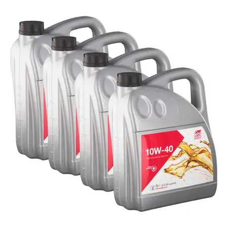 20L febi 32933 10W-40 Motor&ouml;l f&uuml;r MB 229.1/3 226.5 VW 502/505.00 Fiat 9.55535-G2/D2