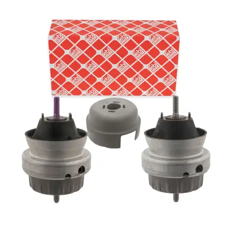 2x febi Motorlager Hydrolager f&uuml;r AUDI A6 4F C6 2.0 TFSI 170 PS mit Schaltgetriebe