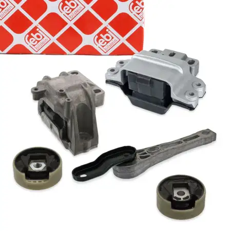febi Motorlager Set f&uuml;r VW Passat B6 B7 1.8 TSI 2.0 FSI mit Schaltgetriebe