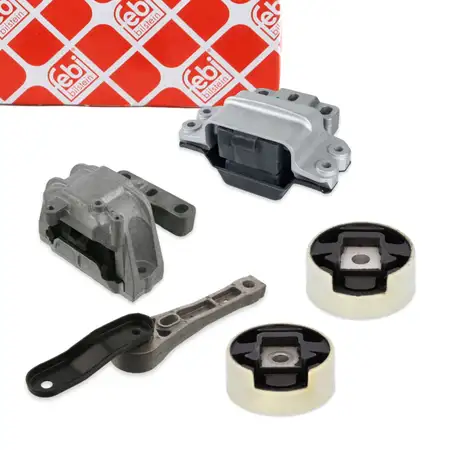 febi Motorlager Motorhalter Set f&uuml;r VW Passat B6 1.6 FSI 115 PS mit Schaltgetriebe