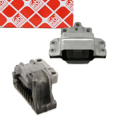 2x febi Motorlager f&uuml;r VW Passat B6 2.0 TDI 16V 140 PS BKP 2005-2010
