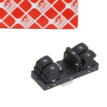 febi Multifunktionsschalter Fensterheber f&uuml;r VW Golf 6 Tiguan 1 vorne links 5K4959857A XSH