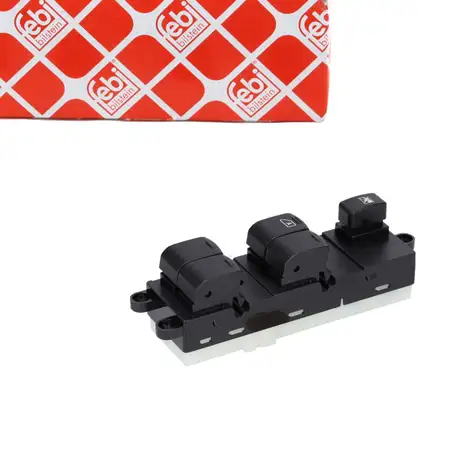 febi Multifunktionsschalter Fensterheber f&uuml;r NISSAN Qashqai 1 ab Bj. 09.2007 vorne links
