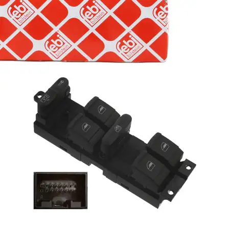 febi Multifunktionsschalter f&uuml;r VW Golf 4 Passat B5.5 Bora 1 SEAT Leon 2 vorne links