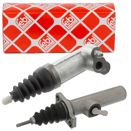 2x febi Nehmerzylinder + Geberzylinder Kupplung f&uuml;r AUDI 100 A6 C3 C4 V8 01.1989-12.1993