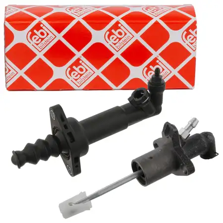 2x febi clutch slave cylinder + master cylinder for VW Golf 4 8L1, Leon 1M, Octavia 1 MQ250