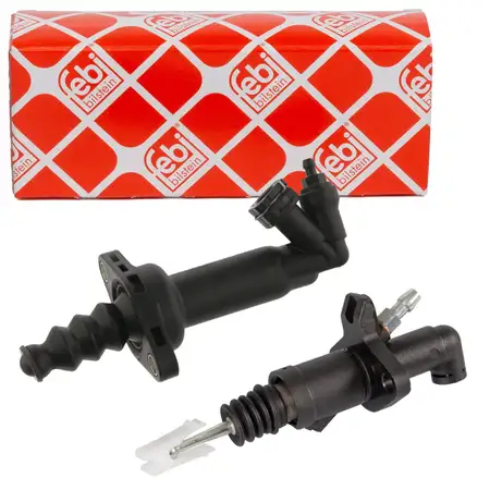 2x febi Nehmerzylinder + Geberzylinder Kupplung f&uuml;r VW Multivan Transporter T5 T6