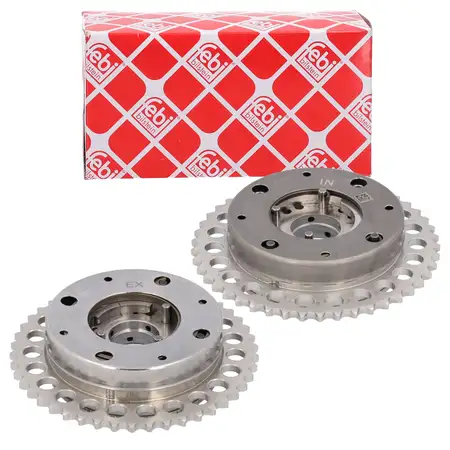 2x febi Nockenwellenversteller f&uuml;r BMW F40 G42 G14-16 X5 G05 X6 G06 X7 G07 Z4 B38 B48 B58